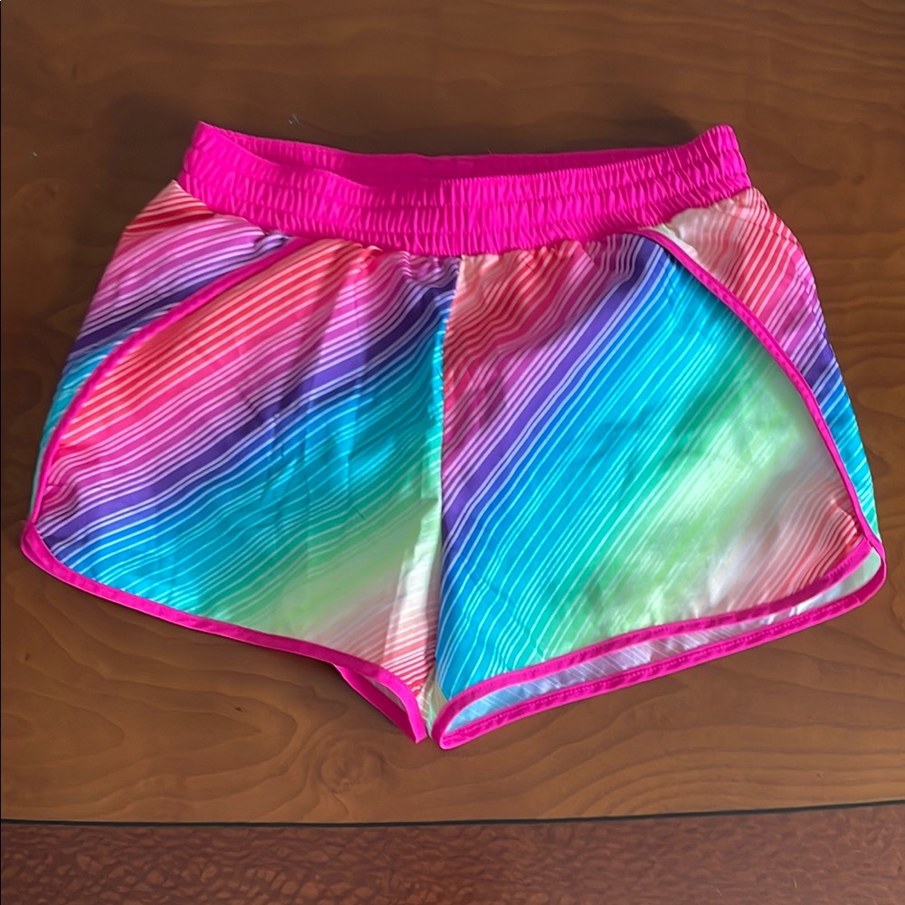 Xersion Pink and Blue Swim Trunks Vibrant Design